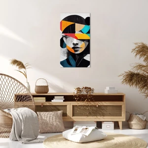 Canvas picture - Multicolour Portrait of the Interior - 55x100 cm