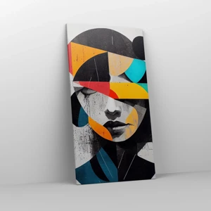 Canvas picture - Multicolour Portrait of the Interior - 65x120 cm