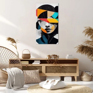 Canvas picture - Multicolour Portrait of the Interior - 65x120 cm