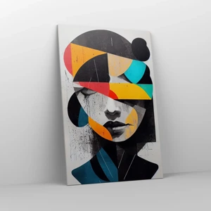 Canvas picture - Multicolour Portrait of the Interior - 80x120 cm