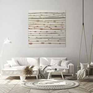 Canvas picture - Musical Colour Notation - 70x70 cm