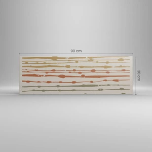 Canvas picture - Musical Colour Notation - 90x30 cm