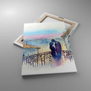 Canvas picture - Parisian Lovers - 50x70 cm