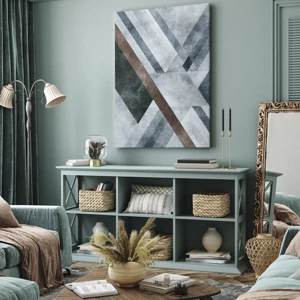 Canvas picture - Refined Elegance of Geometry - 65x120 cm