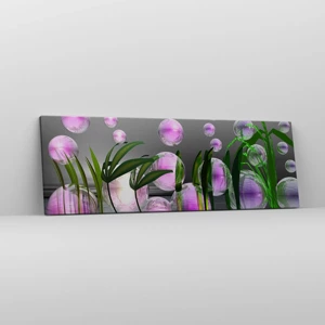 Canvas picture - Reflexive Composition of Lightness and Life - 90x30 cm