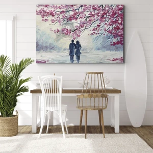 Canvas picture - Romantic Walk - 120x80 cm