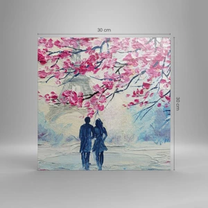 Canvas picture - Romantic Walk - 30x30 cm