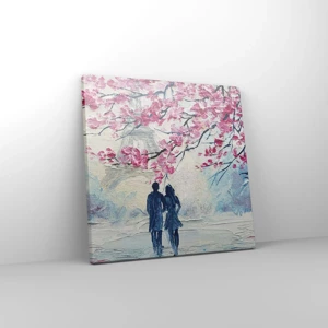 Canvas picture - Romantic Walk - 30x30 cm