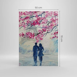 Canvas picture - Romantic Walk - 50x70 cm