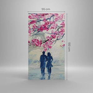 Canvas picture - Romantic Walk - 55x100 cm