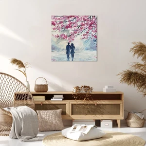 Canvas picture - Romantic Walk - 60x60 cm