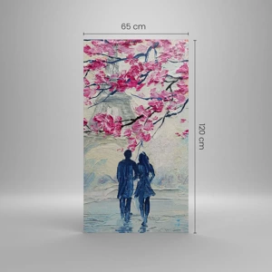 Canvas picture - Romantic Walk - 65x120 cm