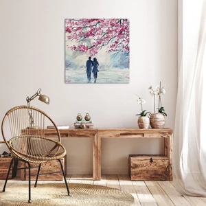 Canvas picture - Romantic Walk - 70x70 cm