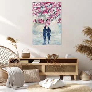 Canvas picture - Romantic Walk - 80x120 cm