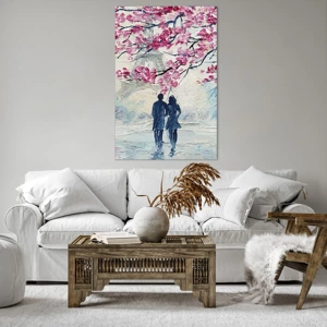 Canvas picture - Romantic Walk - 80x120 cm