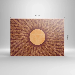 Canvas picture - Sun Icon - 70x50 cm