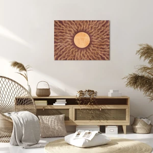 Canvas picture - Sun Icon - 70x50 cm