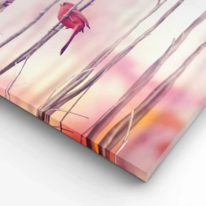 Canvas picture - Tale of a Pink Forest - 120x50 cm