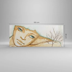 Canvas picture - Tree of Poetry Springs from Silence - 100x40 cm