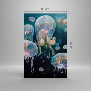 Canvas picture - Underwater Ball - 80x120 cm