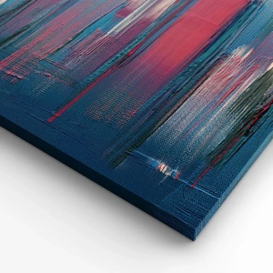 Canvas picture - Vertical Composition In Blue And Red - 50x70 cm