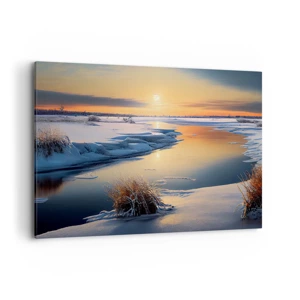 Canvas picture - Winter Sunset - 120x80 cm