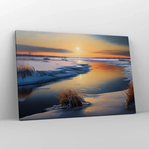 Canvas picture - Winter Sunset - 120x80 cm