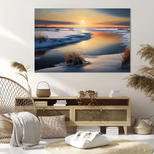 Canvas picture - Winter Sunset - 120x80 cm