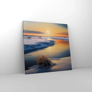 Canvas picture - Winter Sunset - 40x40 cm