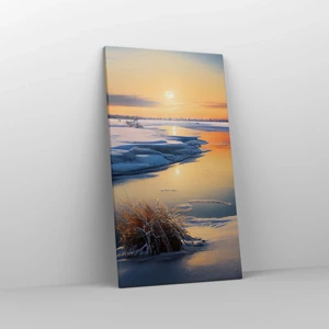 Canvas picture - Winter Sunset - 45x80 cm