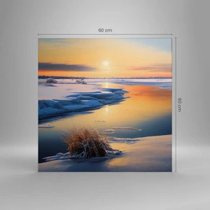 Canvas picture - Winter Sunset - 60x60 cm