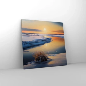 Canvas picture - Winter Sunset - 60x60 cm