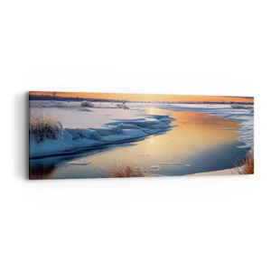 Canvas picture - Winter Sunset - 90x30 cm