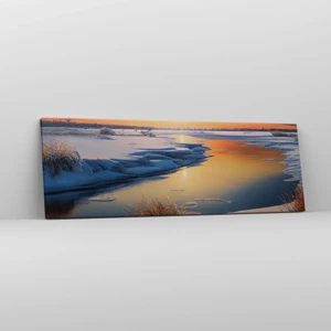 Canvas picture - Winter Sunset - 90x30 cm