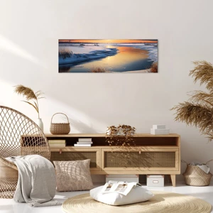 Canvas picture - Winter Sunset - 90x30 cm