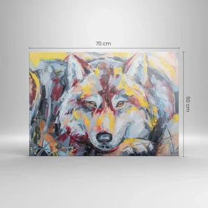 Canvas picture - Wolf Eyes - 70x50 cm