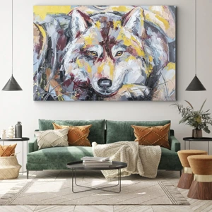 Canvas picture - Wolf Eyes - 70x50 cm