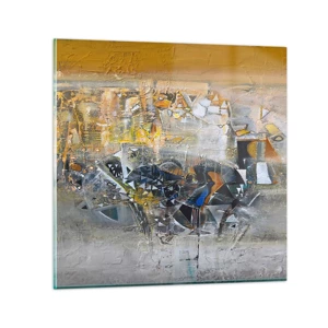 Glass picture - All Will Work out - 30x30 cm