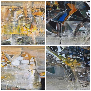 Glass picture - All Will Work out - 30x30 cm