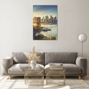 Glass picture - Big City Dawn - 70x100 cm