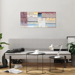 Glass picture - Calm of Geometry - 100x40 cm