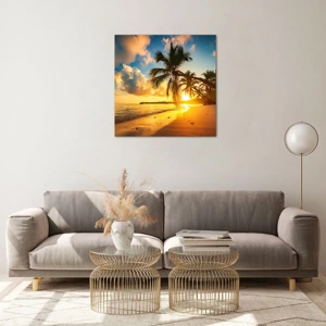 Glass picture - Caribbean Dream - 60x60 cm