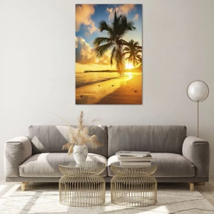 Glass picture - Caribbean Dream - 80x120 cm