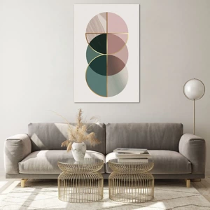 Glass picture - Circle after Circle - 80x120 cm