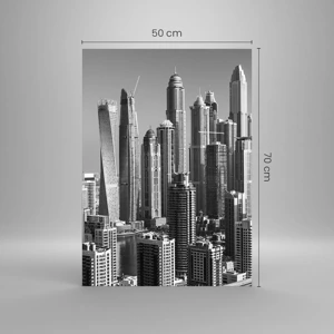 Glass picture - City over a Desert - 50x70 cm