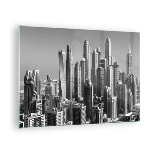 Glass picture - City over a Desert - 70x50 cm