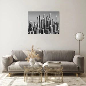 Glass picture - City over a Desert - 70x50 cm