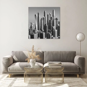 Glass picture - City over a Desert - 70x70 cm