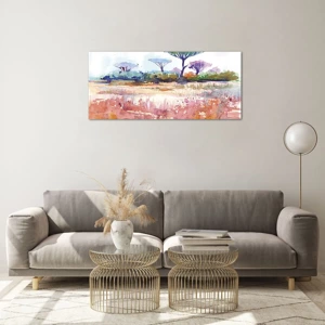 Glass picture - Colour of Savannah - 100x40 cm