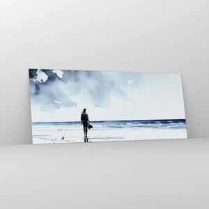 Glass picture - Conversation with the Sea - 120x50 cm